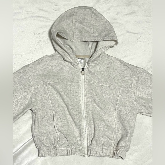 90 Degrees by Reflex Girls Cloud Plush Ludlow Jacket Gray Zip-Up Hoodie Large 12 - Picture 2 of 15